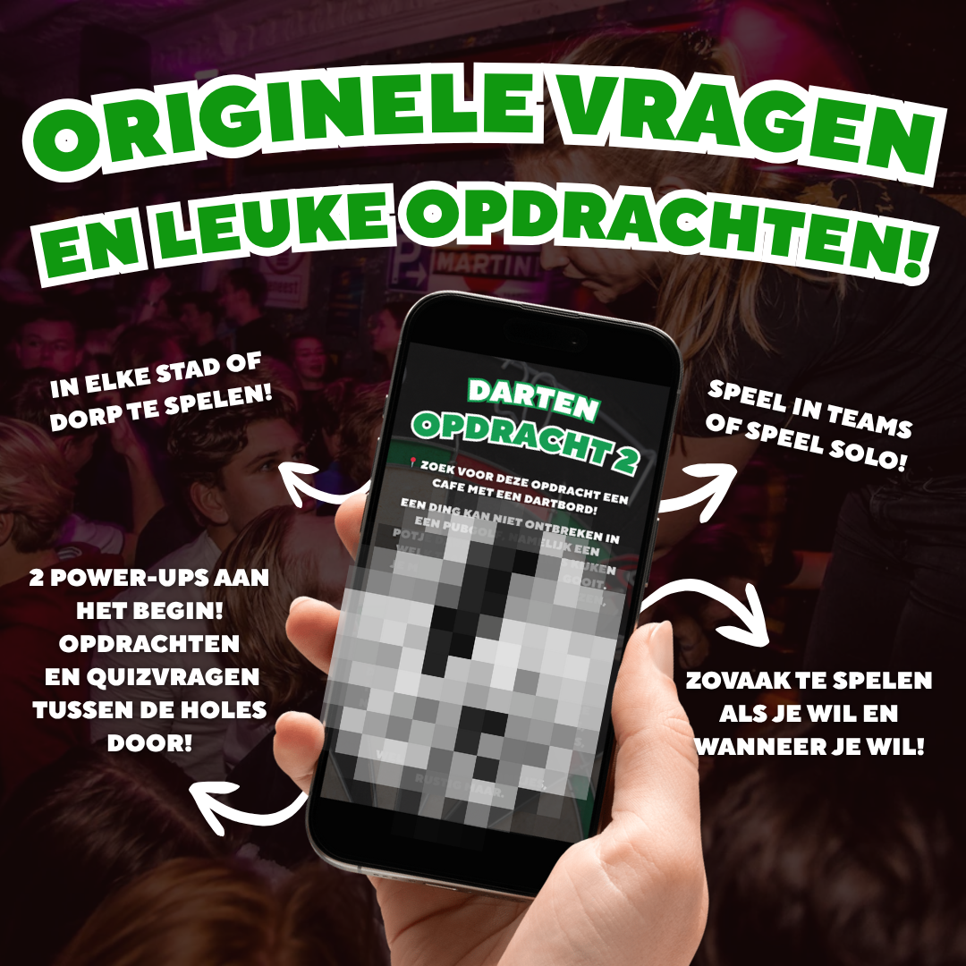 Pubgolf eigen stad - 6 of 9 Holes