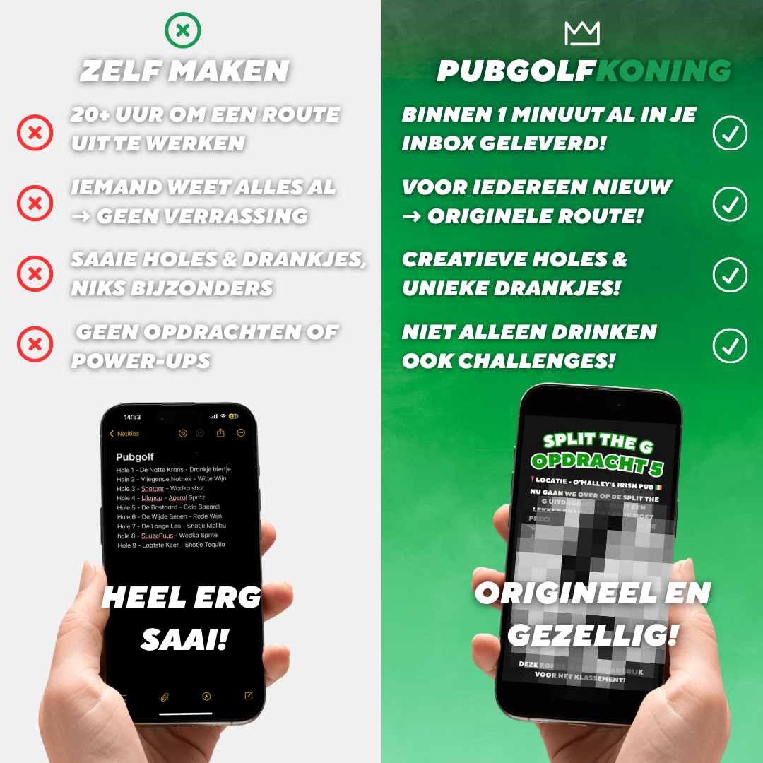 Pubgolf Groningen - Minder mou’en, meer zup’n!