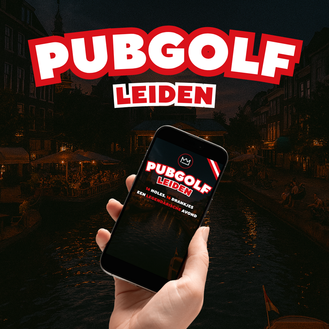 Pubgolf Leiden De Pubgolf Koning productfoto_sLeiden