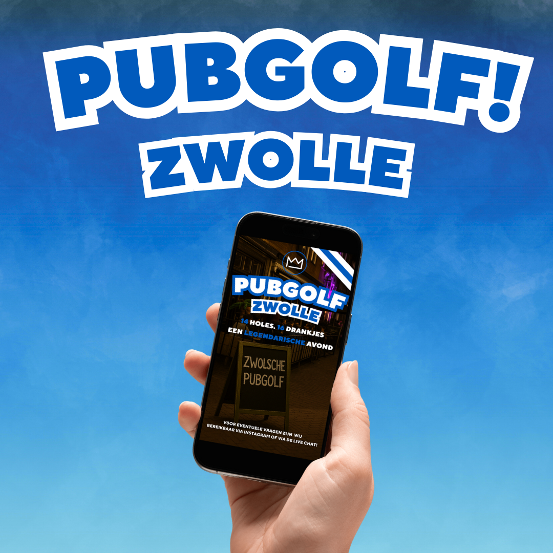 Pubgolf Zwolle - De Hanzestad Hijs 'm op!