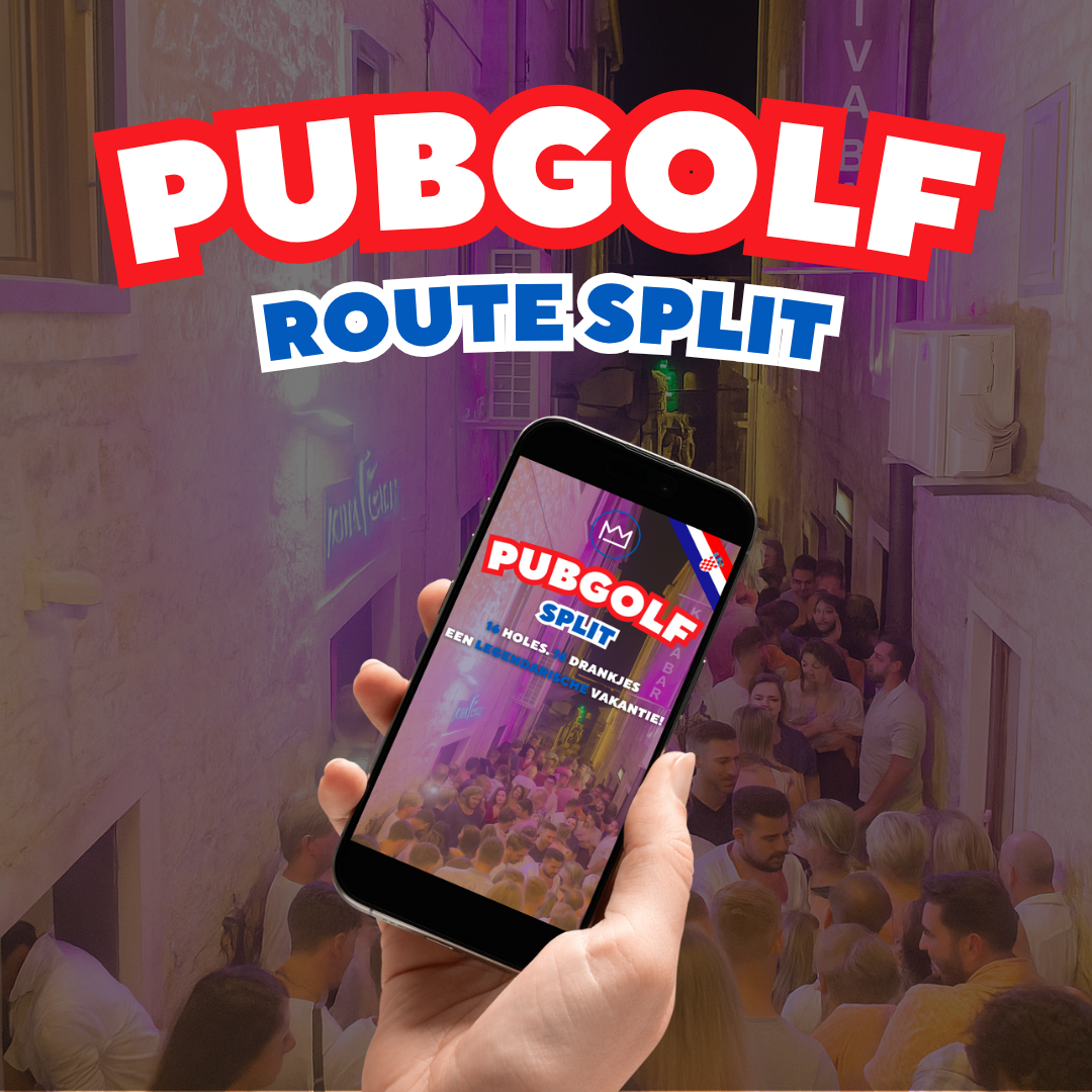 Pubgolf Split De Pubgolf Koning Pubgolf_Route_split